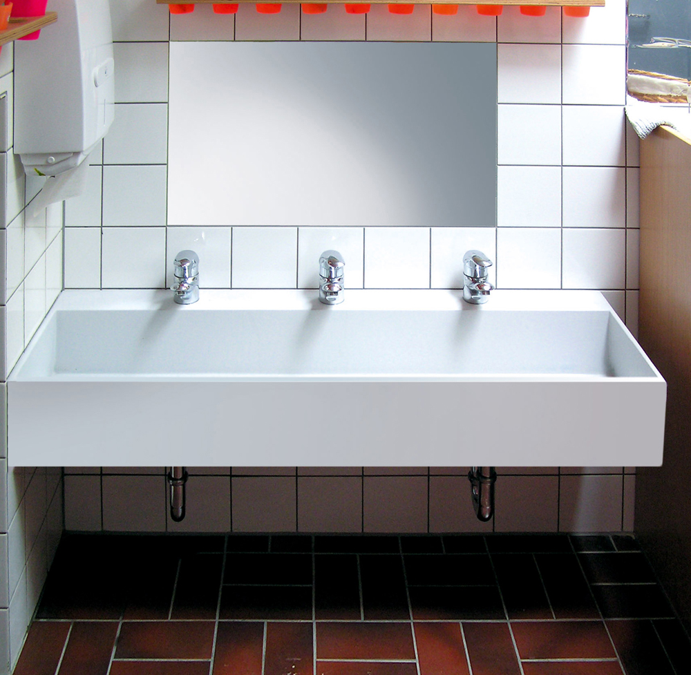 Waschrinnen, Waschtischanlagen und Wickeltische für Kindergarten, Kita + Krippe